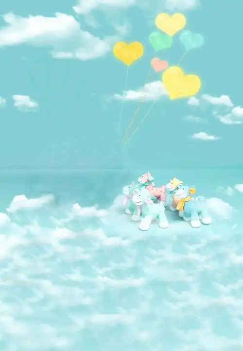 蓝色卡通儿童背景素材