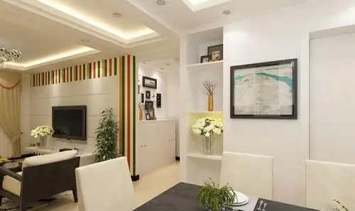 三居变两居客卧改成餐厅装修效果图