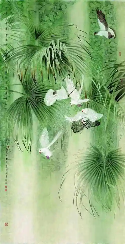 形色水墨各有千秋樊萍工笔花鸟画