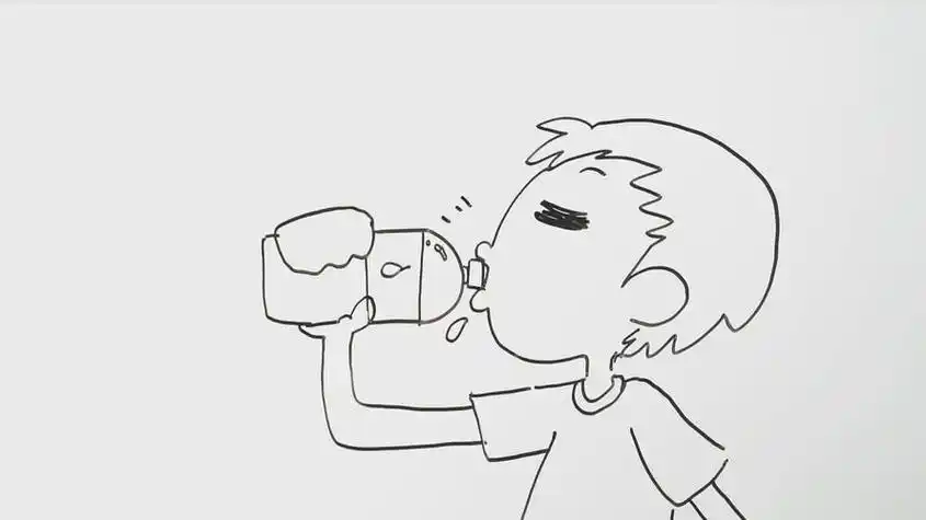 多喝水简笔画 多喝水简笔画儿童