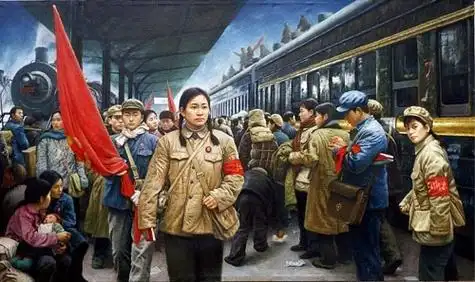 转载 刘文昌红卫兵油画