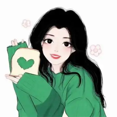 手绘森系文艺范儿十足的女生头像