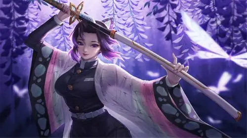 鬼灭之刃蝴蝶忍高清桌面壁纸