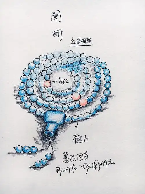 原创手绘晶石手链