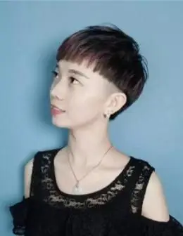 女生铲青发型 剃鬓角短发