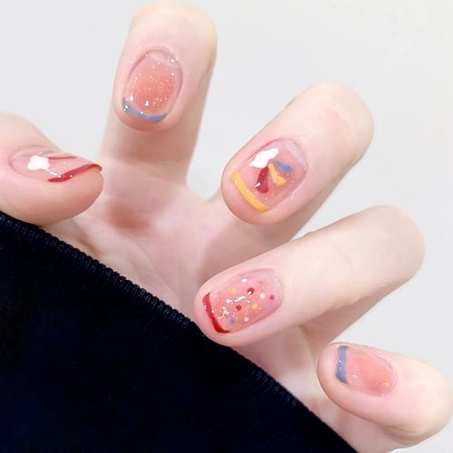 新款穿戴假指甲贴片高级感糖果色夏天2022年成品美甲手工定制显白