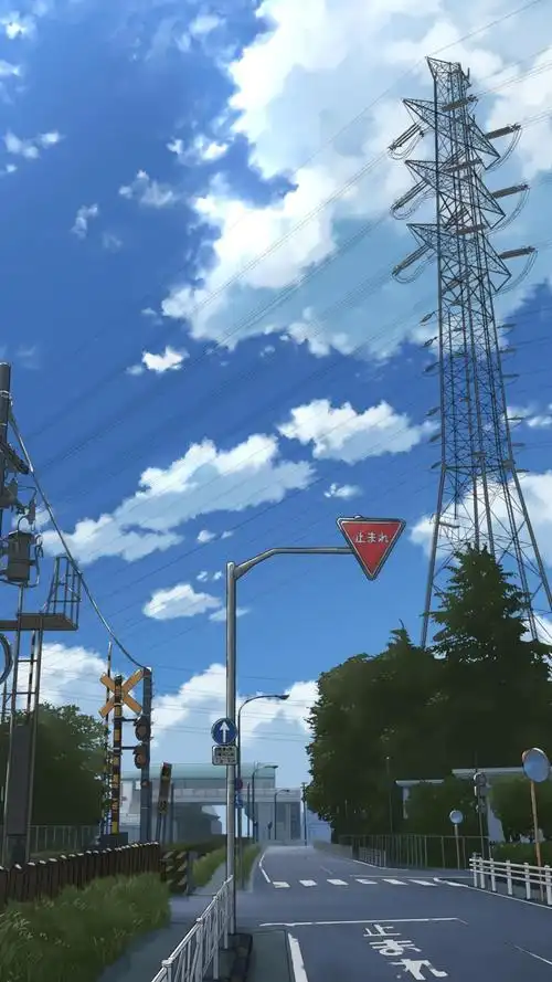 小清新日本街景手绘插画