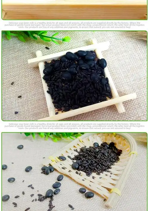 三黑豆浆包 现磨五谷豆浆原材料包68低温烘焙熟五谷杂粮豆浆豆料_9