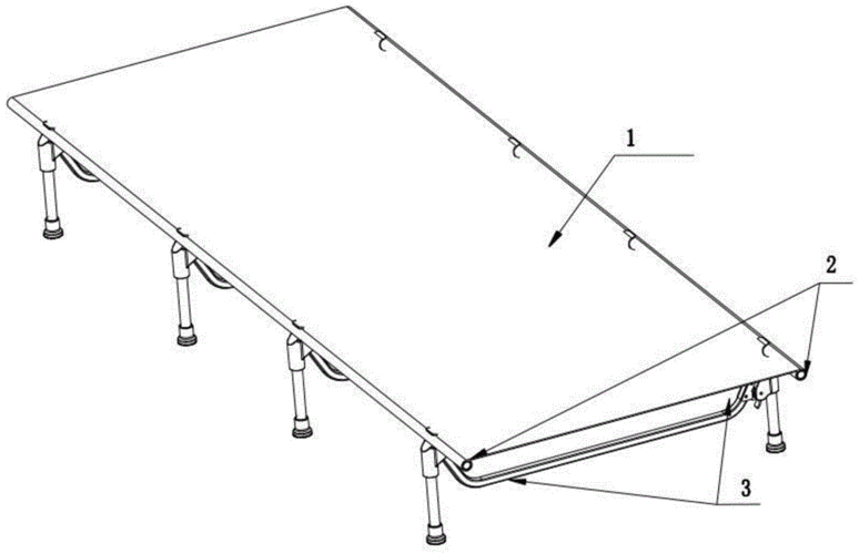 一种组装简便的折叠床的制作方法