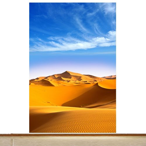 沙漠风光竖版风景画客厅走廊卧室背景墙沙漠仙境自粘沙丘装饰壁画