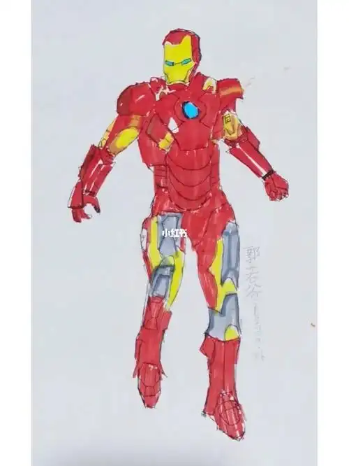 再画钢铁侠