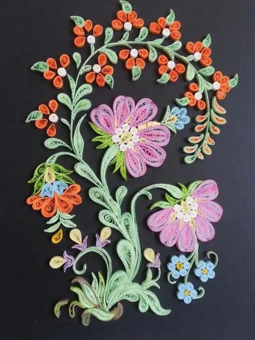 衍纸花作品欣赏#衍纸创意素材