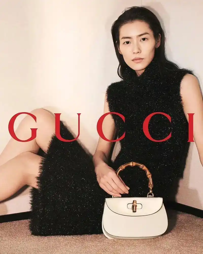 刘雯 gucci bamboo 1947手袋全球硬广,秋冬 - 抖音