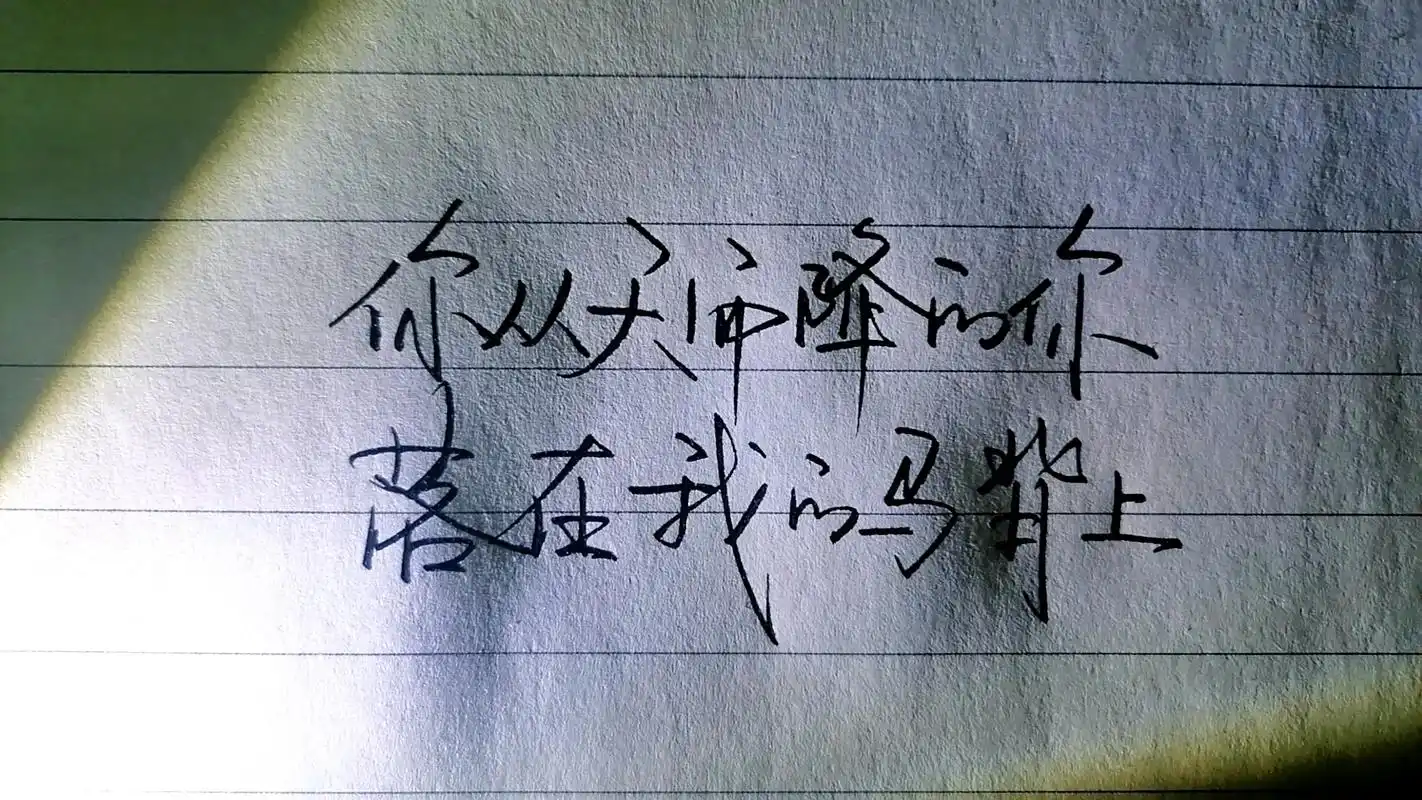 手写歌词 #随写  来听歌吧!听《你》想到了谁? #屠洪刚 - 抖音