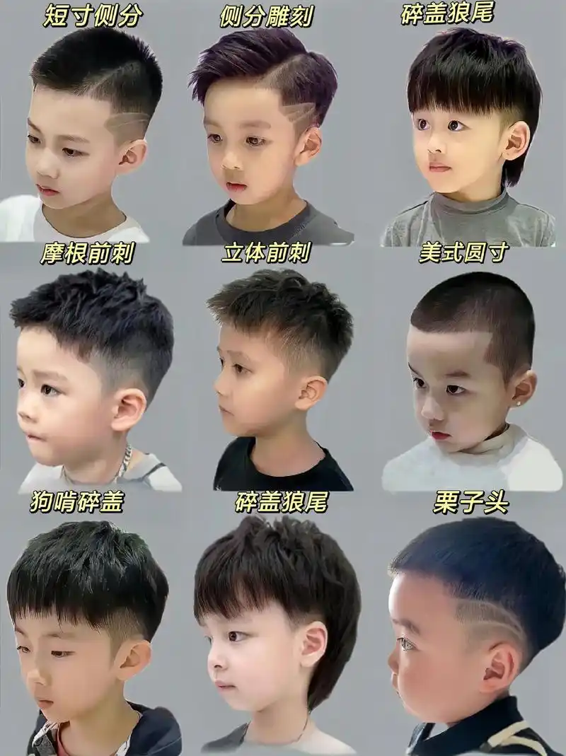 男童发型  新年发型不重样.过年啦!过年啦!十几款干净清爽, - 抖音
