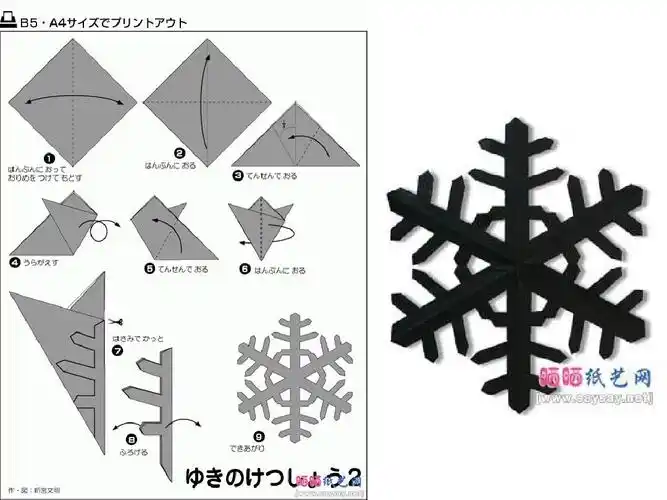 雪花剪纸教程ppt
