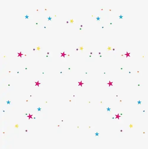 节日素材彩色的星星