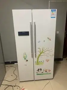 西门子对开门冰箱白色