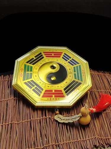 八卦镜家用门口鎭宅凹面凸镜吸财阴阳八卦图辟邪化煞风水开光镜子