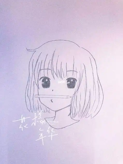 女孩素描画简单一点 女孩素描画简单一点简笔画