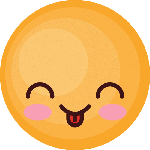 表情符号可爱的圆形图标 face emoticon cute circle icon