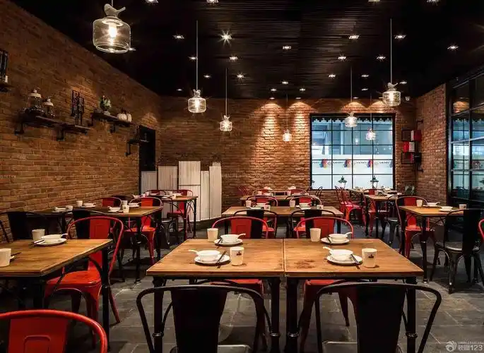 小餐馆室内墙砖墙面装修效果图片