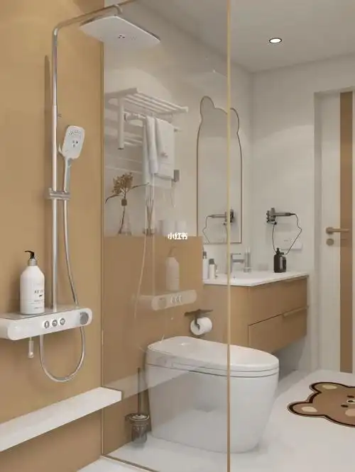 小户型卫生间|一眼就爱上 奶茶系二分离浴室
