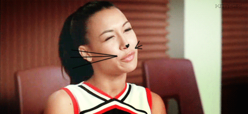 美女说话胡须可爱gif动图_动态图_表情包下载_soogif