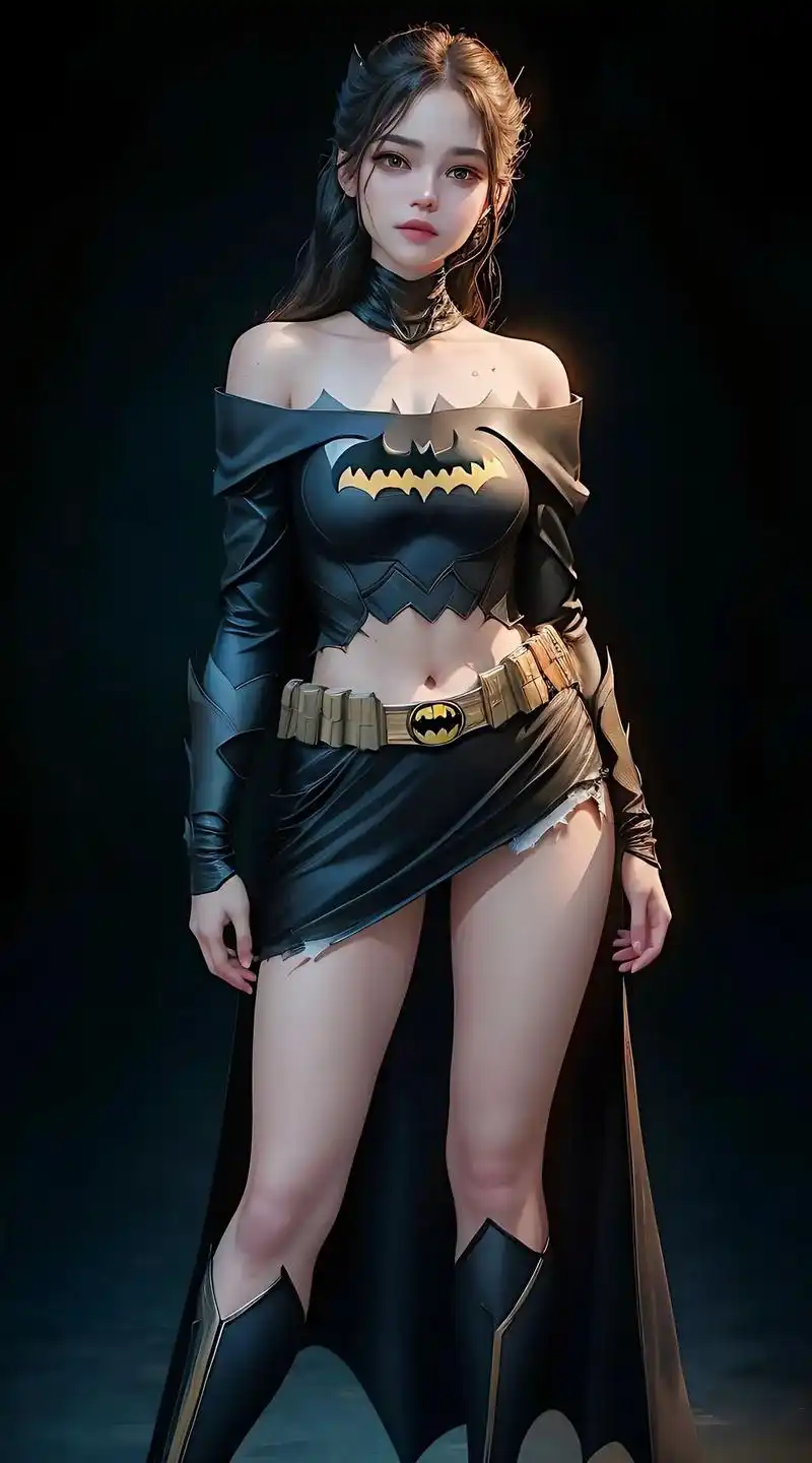 暗夜英雄.#ai绘画 #蝙蝠侠 #女蝙蝠侠 #送你一张壁纸  - 抖音