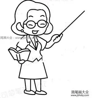 老师的简单画法,图片,简笔画-学笔画