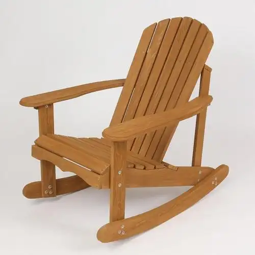 户外实木休闲椅 adirondack chair 沙滩椅 原色青蛙椅 木制青蛙椅