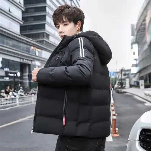 男士冬季棉衣男加厚修身短款外套韩版潮流学生冬装棉服棉袄子