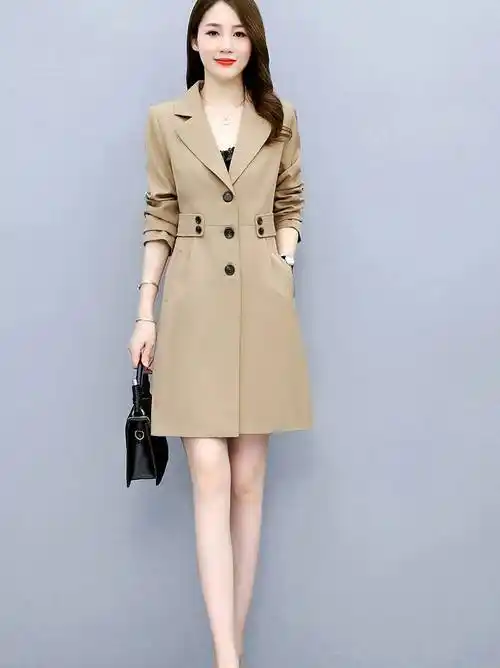 中长款风衣外套女装2022年早春秋新款国际大牌爆款气质女神范大衣