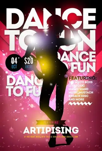 舞蹈海报背景素材