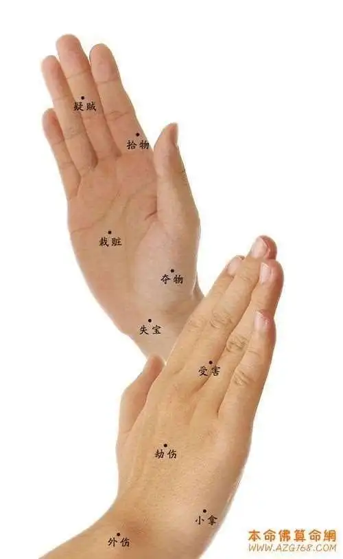 手上痣相图解男右手