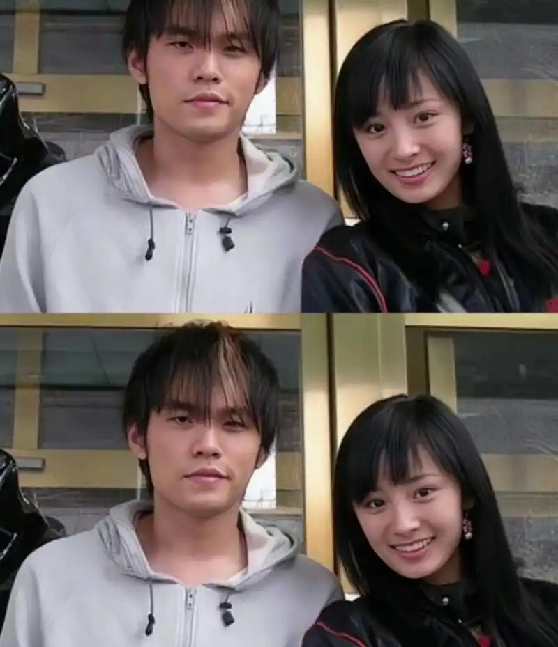 杨幂周杰伦早期合照,杨幂怎么看着有点不像呢,还真是土里土气的两个人