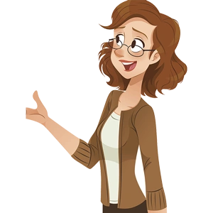 学校老师讲课插画免抠素材