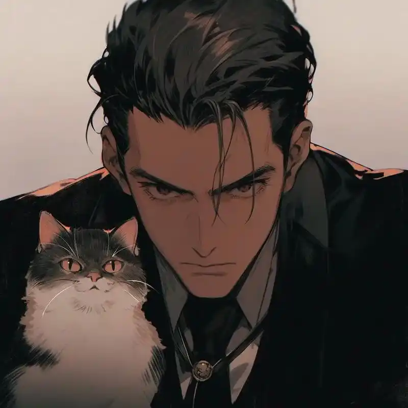 黑道酷哥.#动漫男头 #优质头像 #二次元 - 抖音