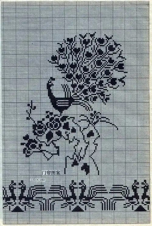 【转载】八十年代的钩针蕾丝方格图案