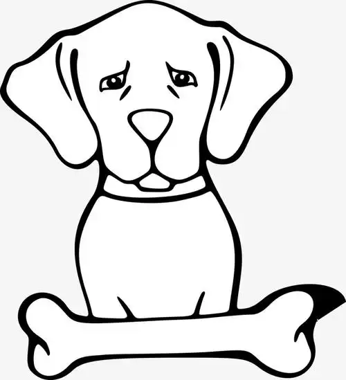 手绘狗狗矢量图