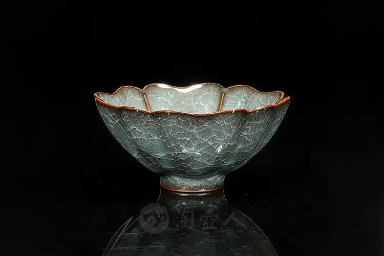 冰裂纹青瓷名家兰宗民《冰裂套盏》原矿全手工优惠全场包邮真品保证