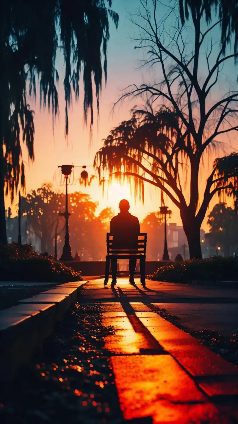 💔孤独背影,伤感美学壁纸🌌 穿梭在喧嚣的都市,有时我们渴望的