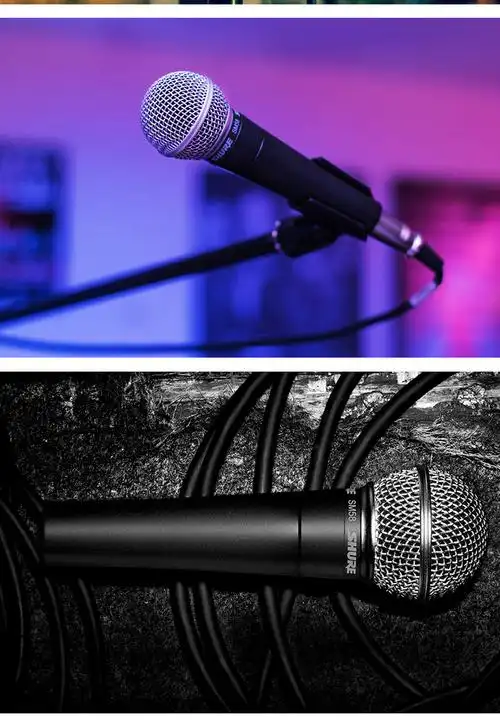 shure舒尔sm58舞台动圈麦克风弹唱有线话筒直播全套sm58s带开关dm1话