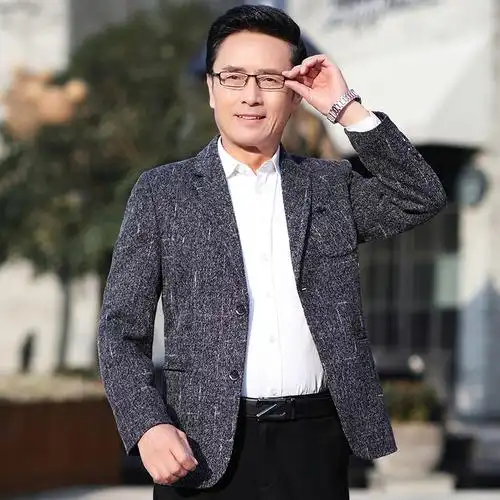 爸爸西服套装男中年