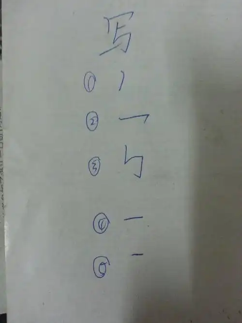 写的笔顺是什么