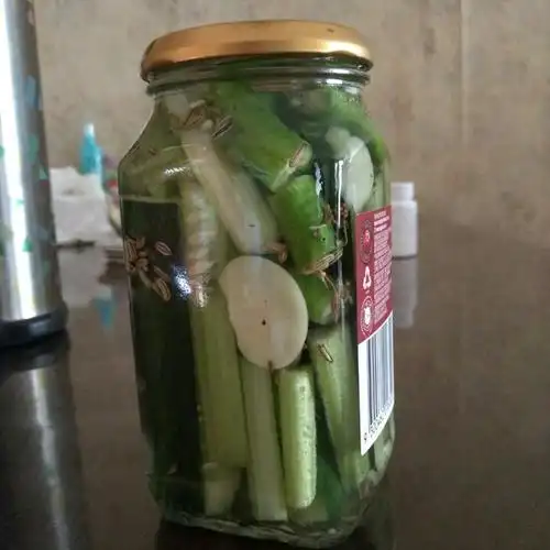 蹄莲花开做的健康泡菜美式酸黄瓜dillpickles