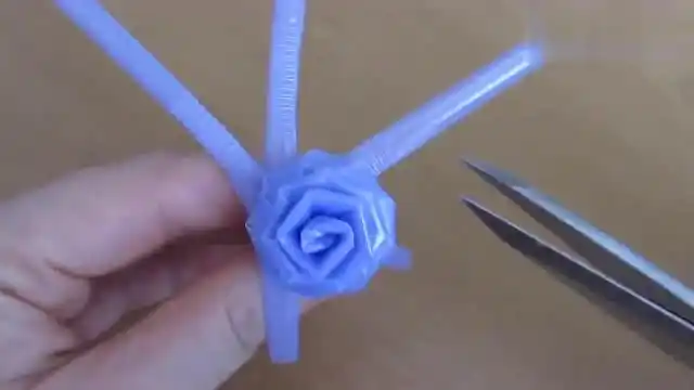 吸管折玫瑰花的慢教程手工diy教程吸管折玫瑰花也太好看了