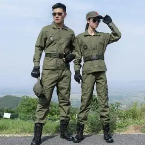 军绿色工作服迷彩服套装男正版军迷训练野战服教官劳保服装夏季女