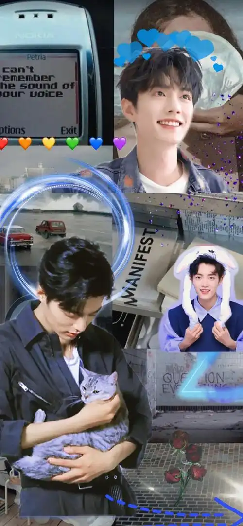 肖战氛围感拼接锁屏壁纸又更新啦