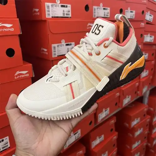 李宁篮球鞋2024春款男狂怒弹力稳定支撑闪击10篮球外场鞋abft027